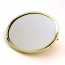 Oval mirror, stamped Desmo, polish brass finish